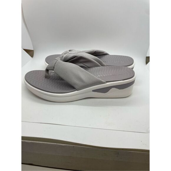 Dream Pairs Thong Sandals Platform Lightweight Casual Shoes Size 9 Gray - Picture 3 of 9